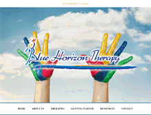 Tablet Screenshot of bluehorizontherapy.com